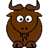 Cartoon gnu